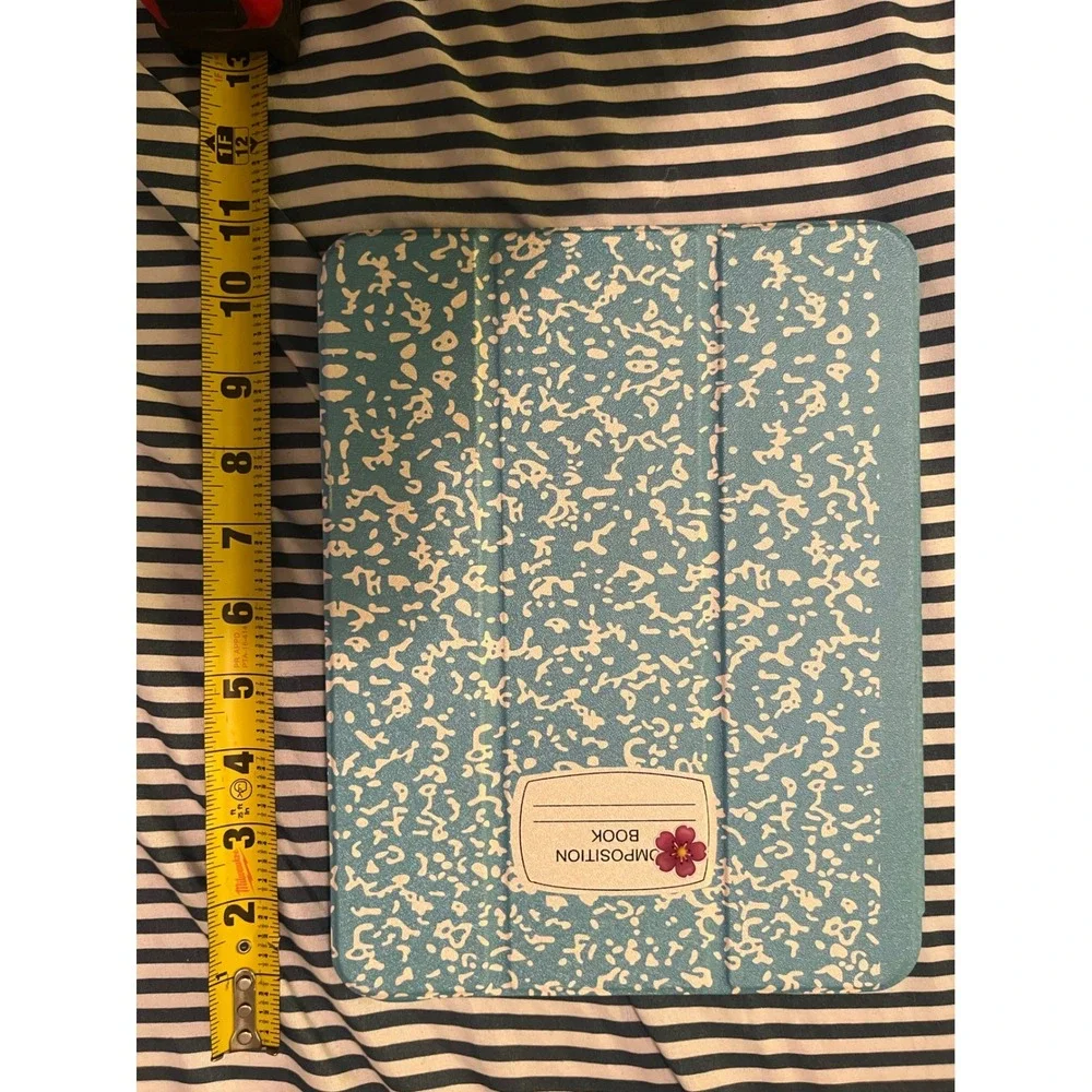 Unbranded iPad Air Case Composition Notebook Blue White Floral iPad Air 4/5 10.9